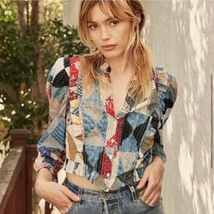 Doen Amandine patchwork top size small s